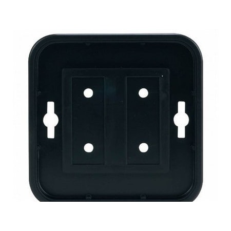 Nmc Sign Frame, Round Corners, Black, 2x8 743-208